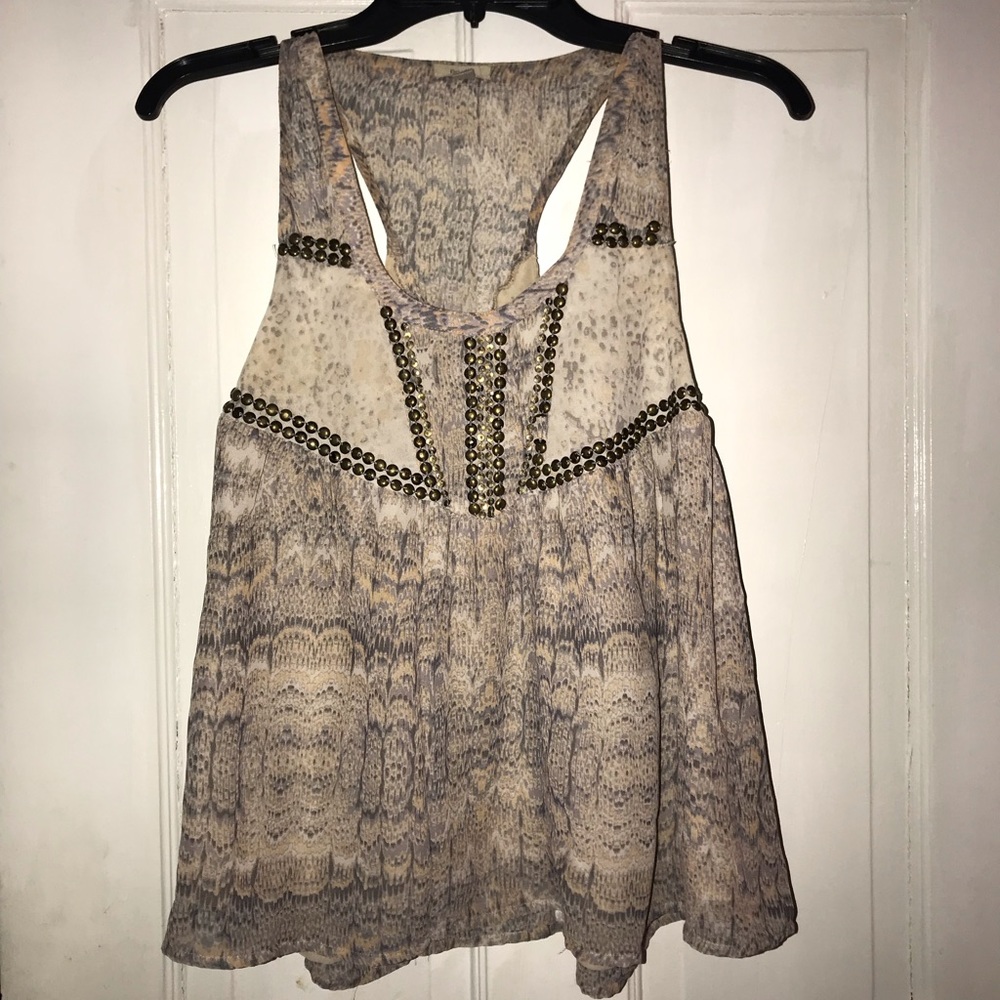 Ecote tee w/ metal embellishments